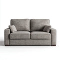 Canapé droit 2 places gris en polyester 170 x 90 x 85 cm rectangulaire